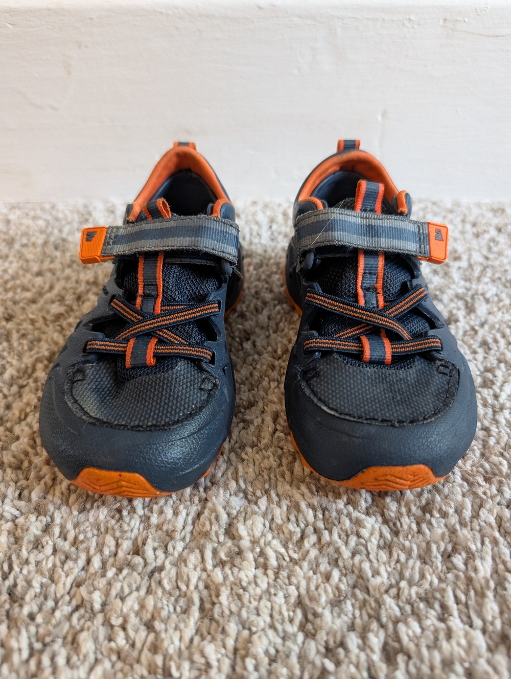 Merrell Navy and Orange Slip-On Hydro Hiker Waterlroof Shoes Sz 7 Outdoor Summer